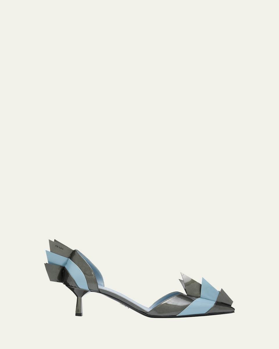Modellerie d'Orsay Spike Bicolor Leather Pumps
